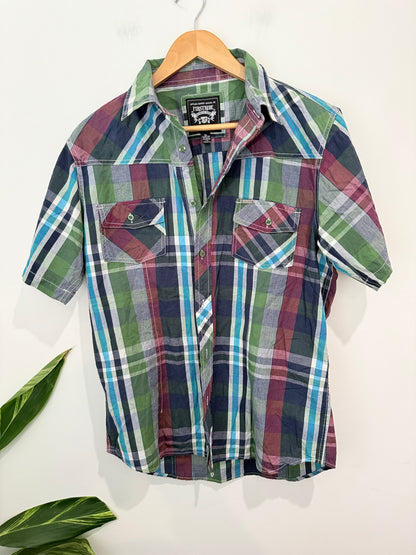 Firstribe Plaid Button-up Shirt Size XL