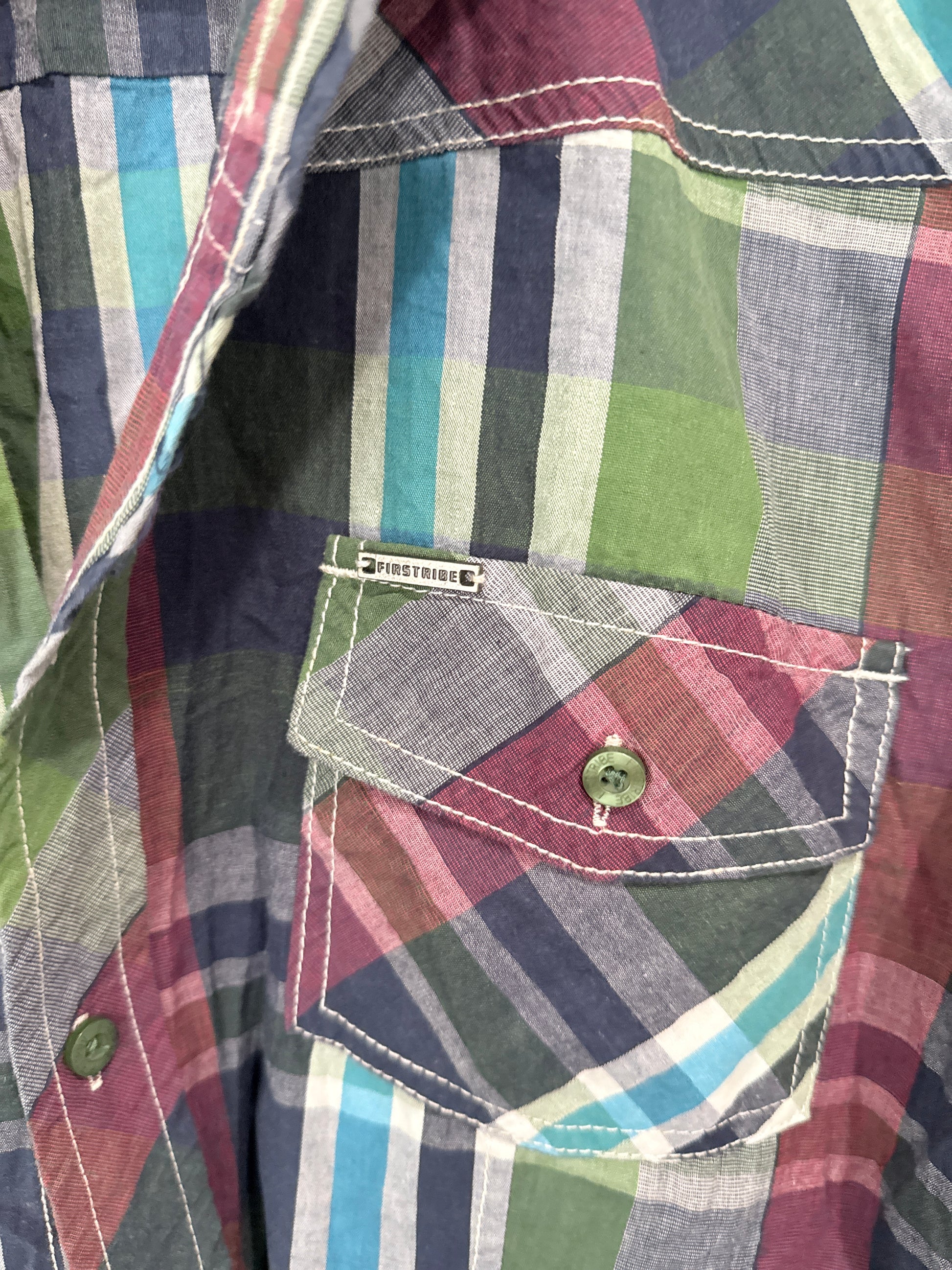 Firstribe Plaid Button-up Shirt Size XL