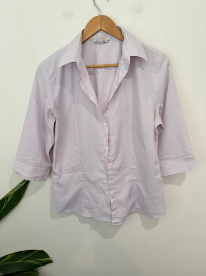 Biz Collection 3/4 Sleeves Striped Shirt Size 10