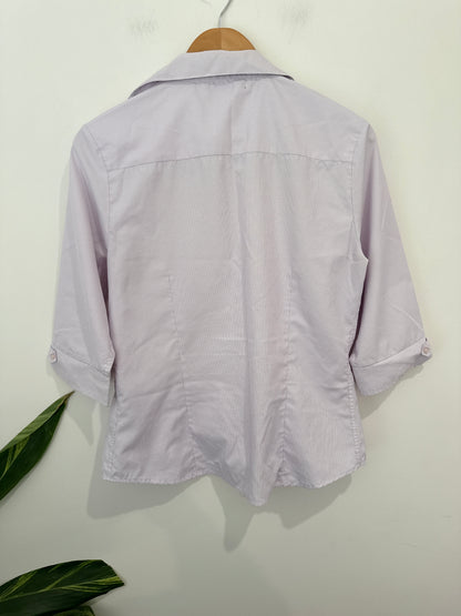 Biz Collection 3/4 Sleeves Striped Shirt Size 10