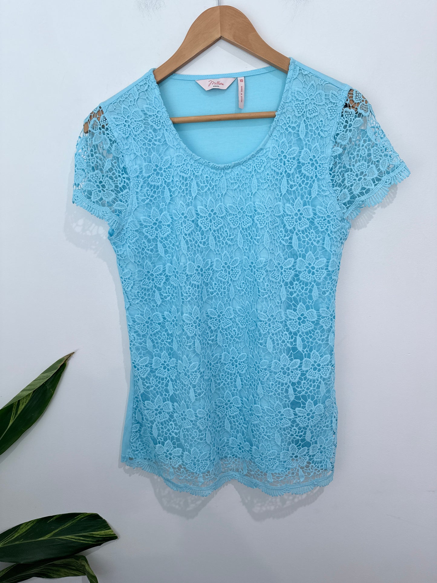 Miller Crochet Lace Top Size 10