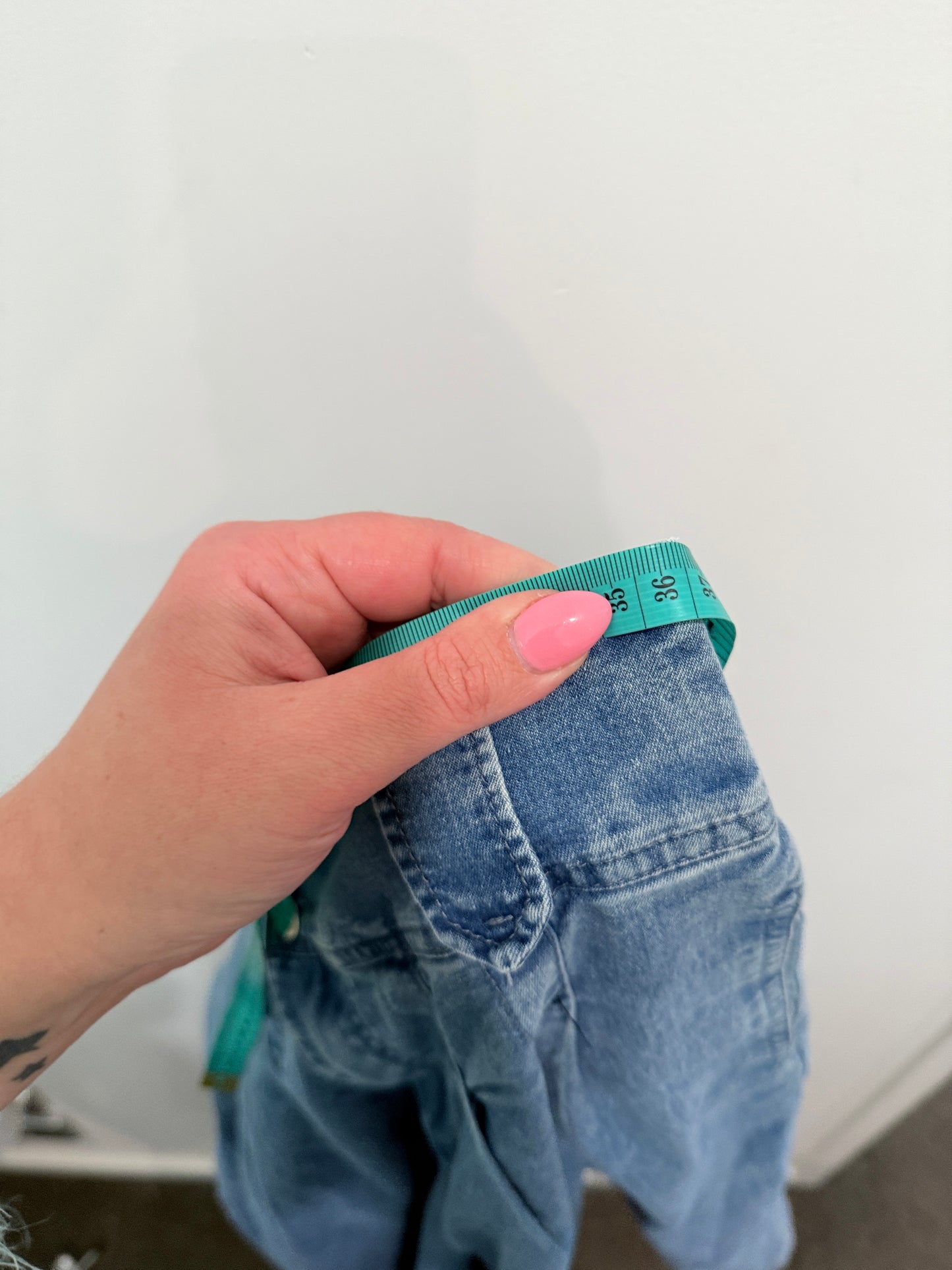 Brand Unknown Wide-leg Denim Culotte Shorts Size XL | Waist 72cm