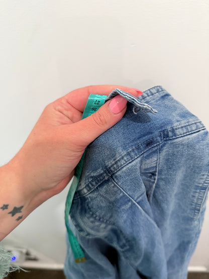 Brand Unknown Wide-leg Denim Culotte Shorts Size XL | Waist 72cm