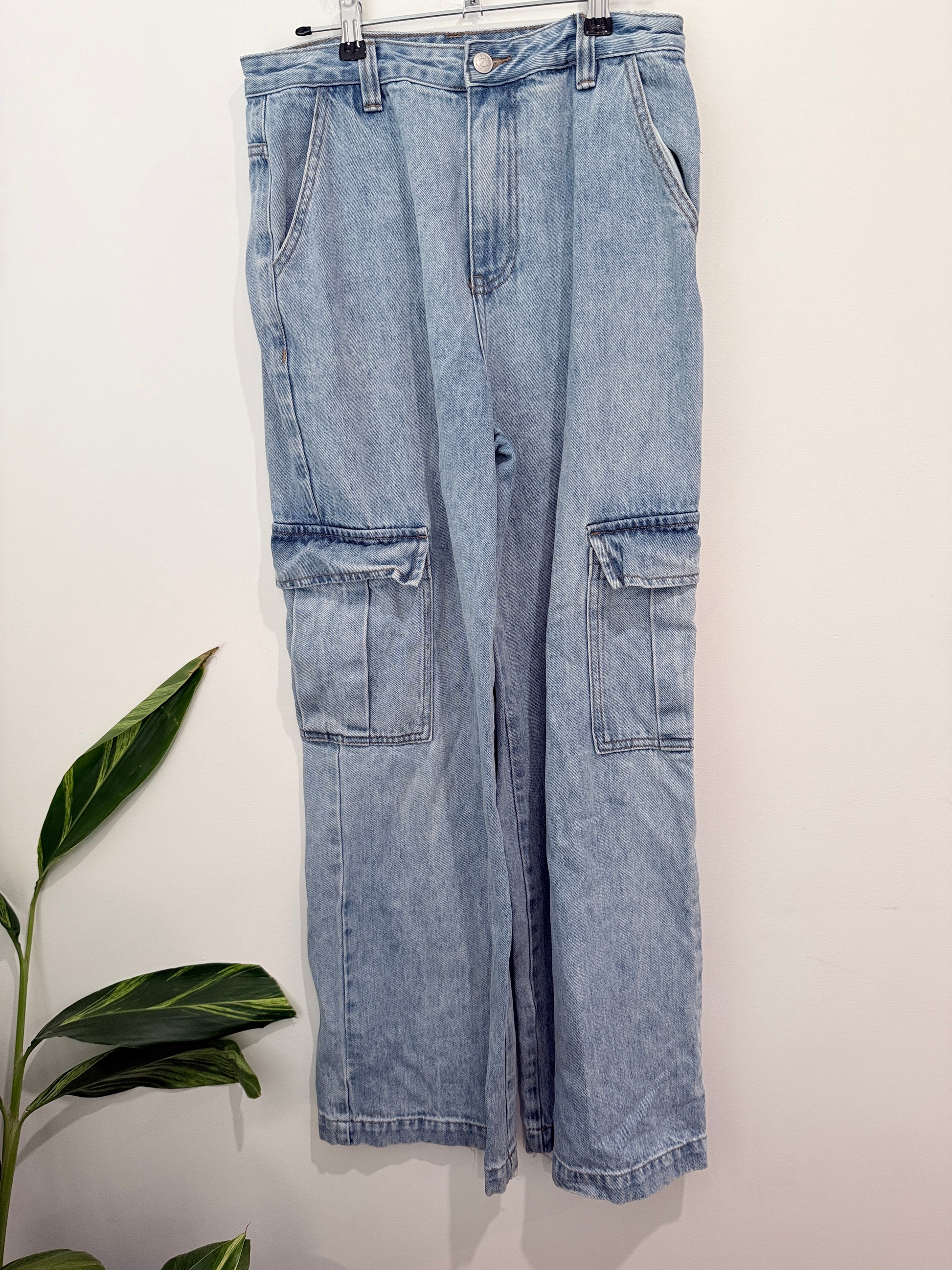 Glassons Denim Cargo Pants Size 10