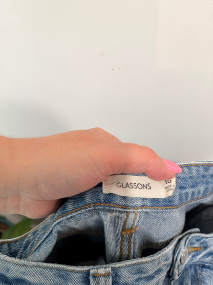 Glassons Denim Cargo Pants Size 10