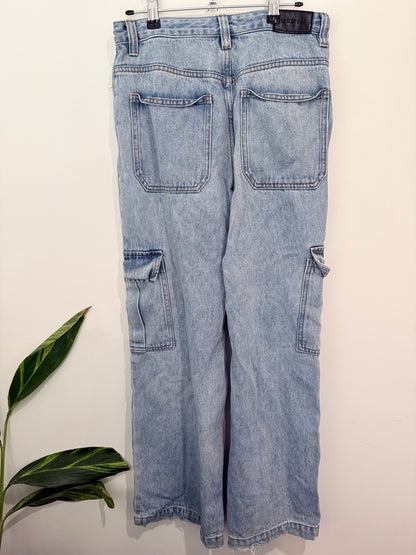 Glassons Denim Cargo Pants Size 10