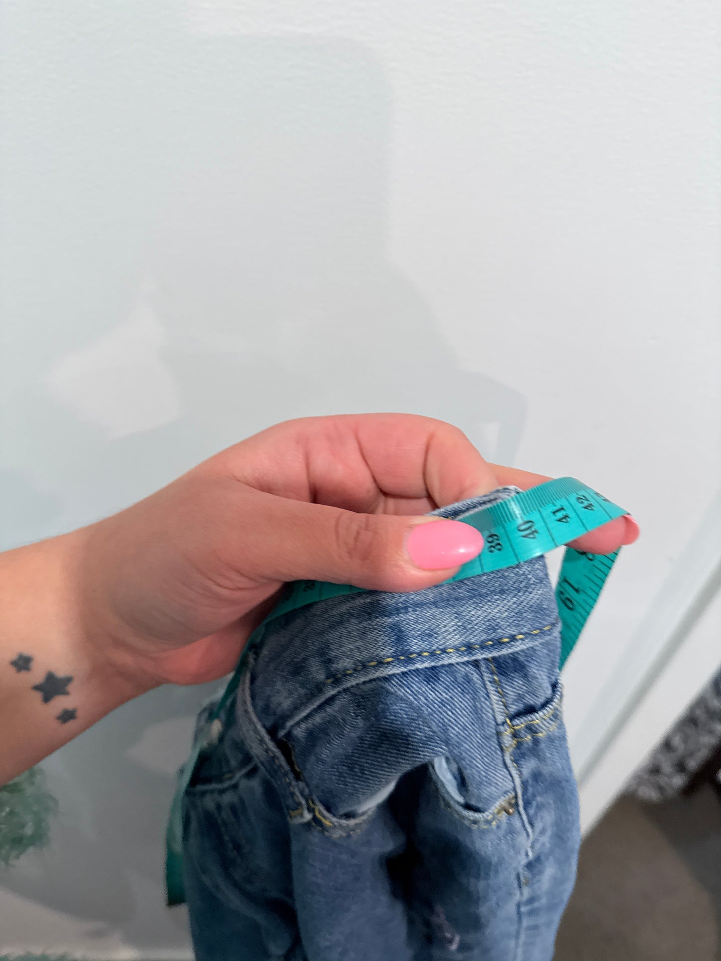 Brand Unknown Distressed Denim Pants Size 2XL | Waist 80cm