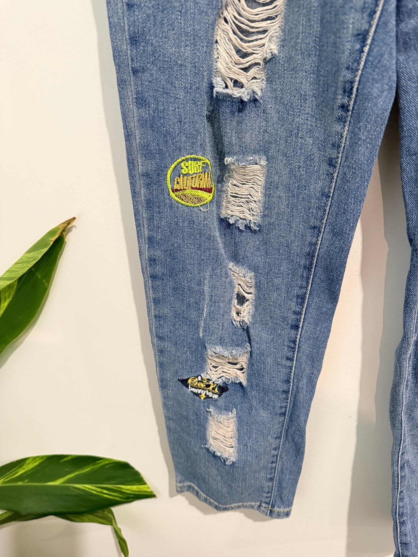 Brand Unknown Distressed Denim Pants Size 2XL | Waist 80cm