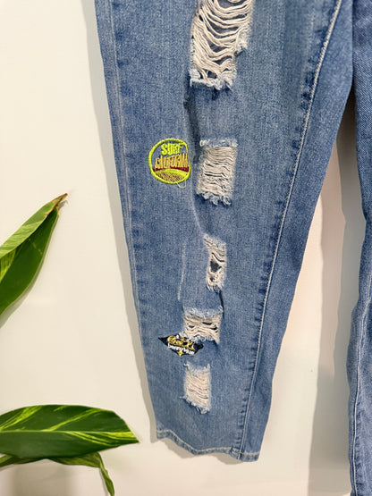 Brand Unknown Distressed Denim Pants Size 2XL | Waist 80cm