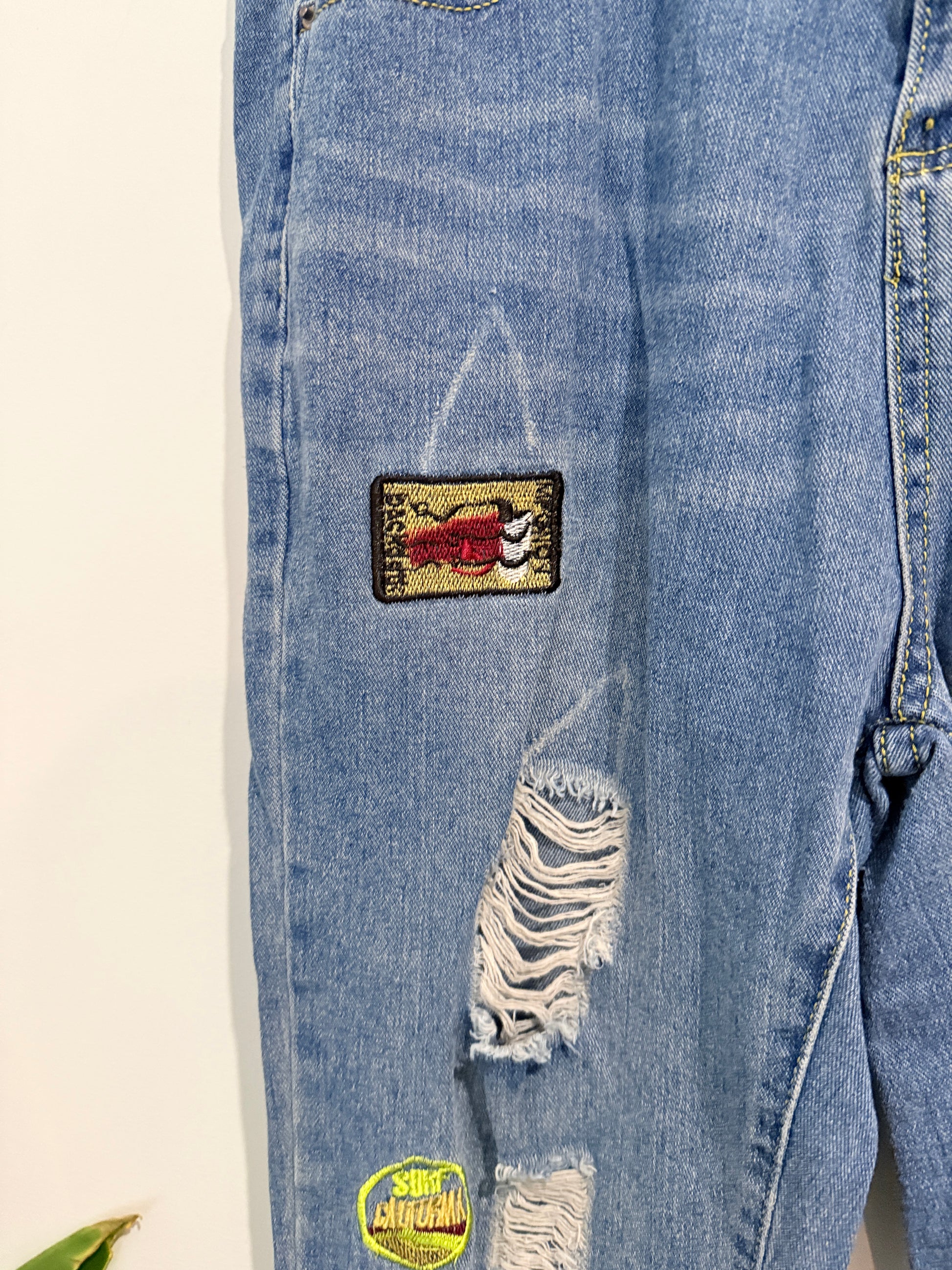 Brand Unknown Distressed Denim Pants Size 2XL | Waist 80cm