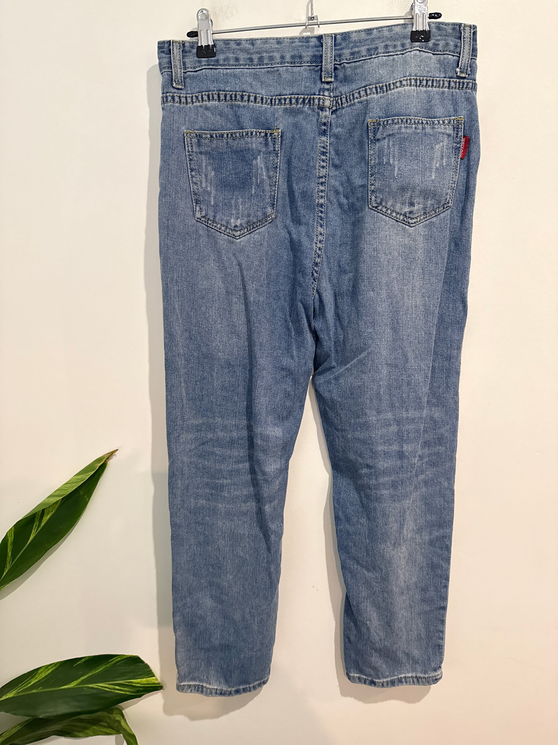 Brand Unknown Distressed Denim Pants Size 2XL | Waist 80cm