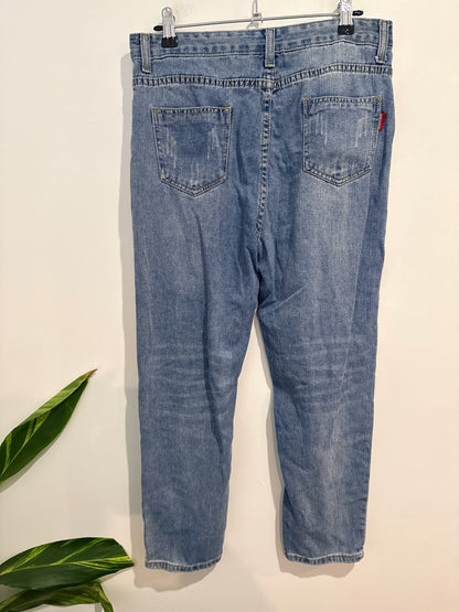 Brand Unknown Distressed Denim Pants Size 2XL | Waist 80cm