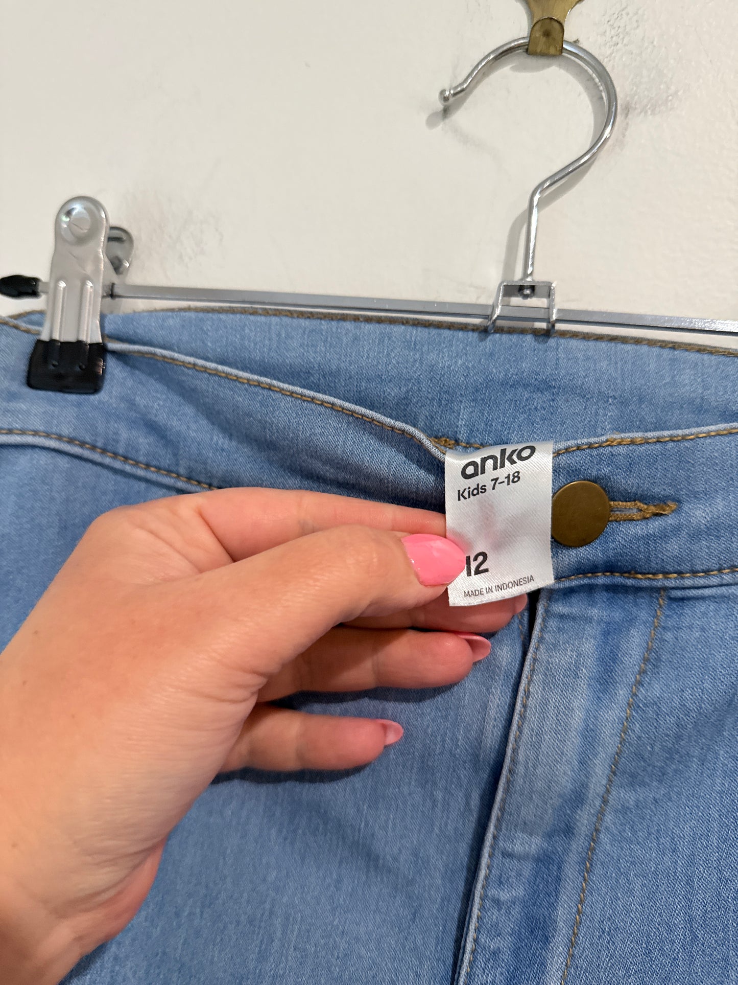 Anko High-waisted Skinny Jeans Size 12 | Kids 7-8