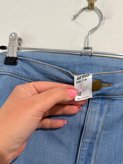 Anko High-waisted Skinny Jeans Size 12 | Kids 7-8