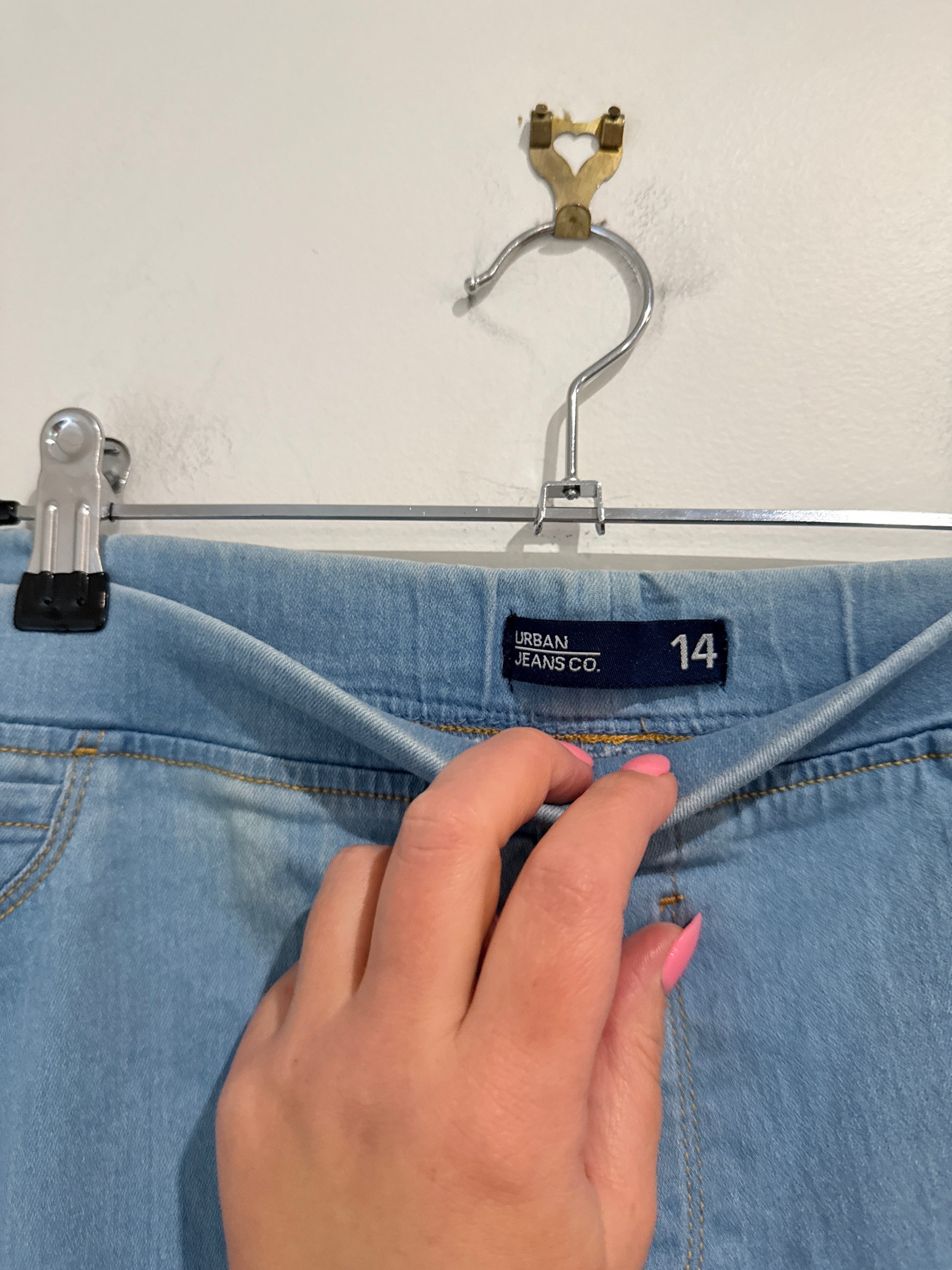 Urban Jeans Co. High-waisted Denim Jeggings Size 14