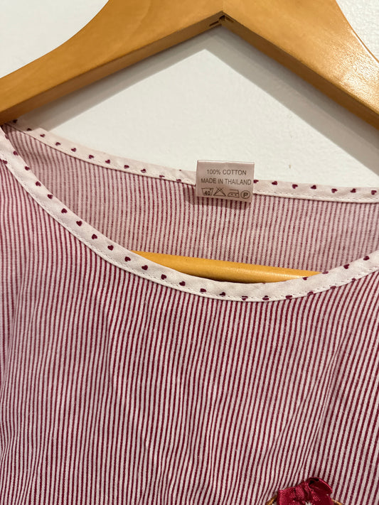 Jasmine Striped Short-sleeve Top Size U/Arm to U/Arm 45cm