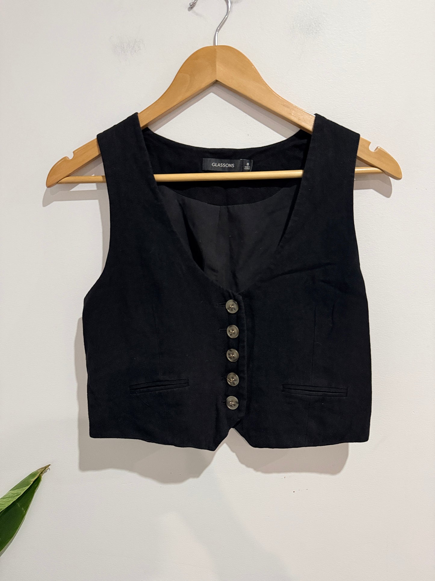 Glassons Tailored Vest Size 8