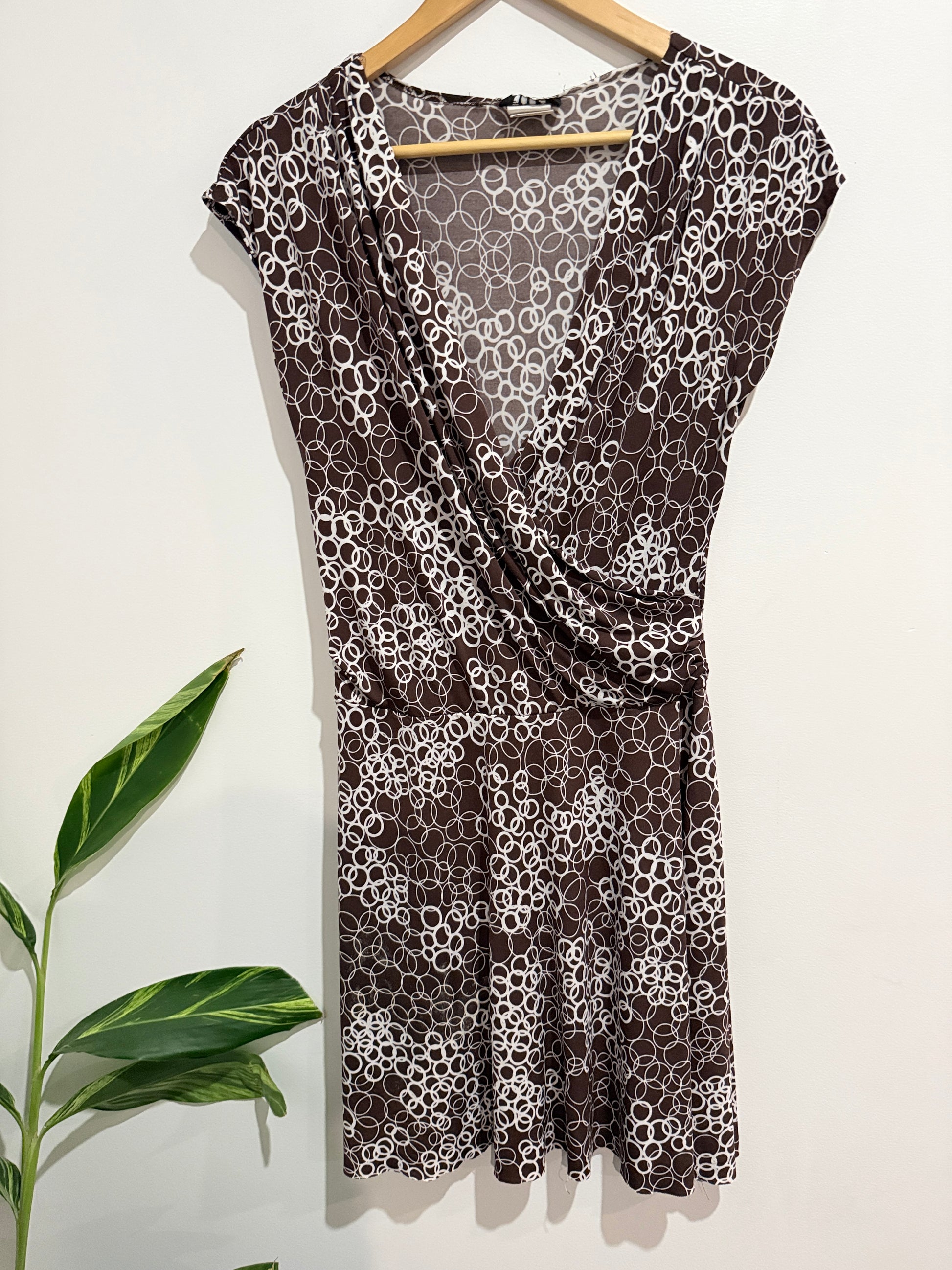 Snap Faux Wrap Dress Size U/Arm to U/Arm 45cm