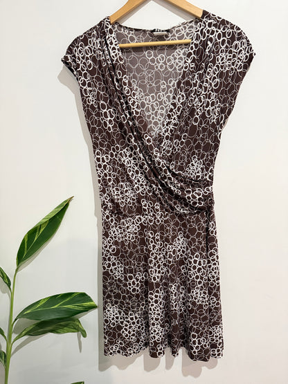 Snap Faux Wrap Dress Size U/Arm to U/Arm 45cm