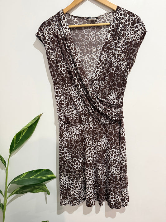 Snap Faux Wrap Dress Size U/Arm to U/Arm 45cm