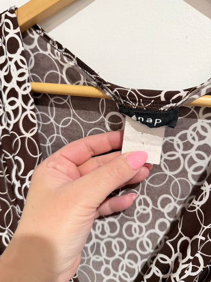 Snap Faux Wrap Dress Size U/Arm to U/Arm 45cm