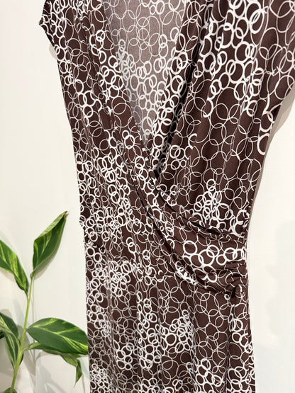 Snap Faux Wrap Dress Size U/Arm to U/Arm 45cm
