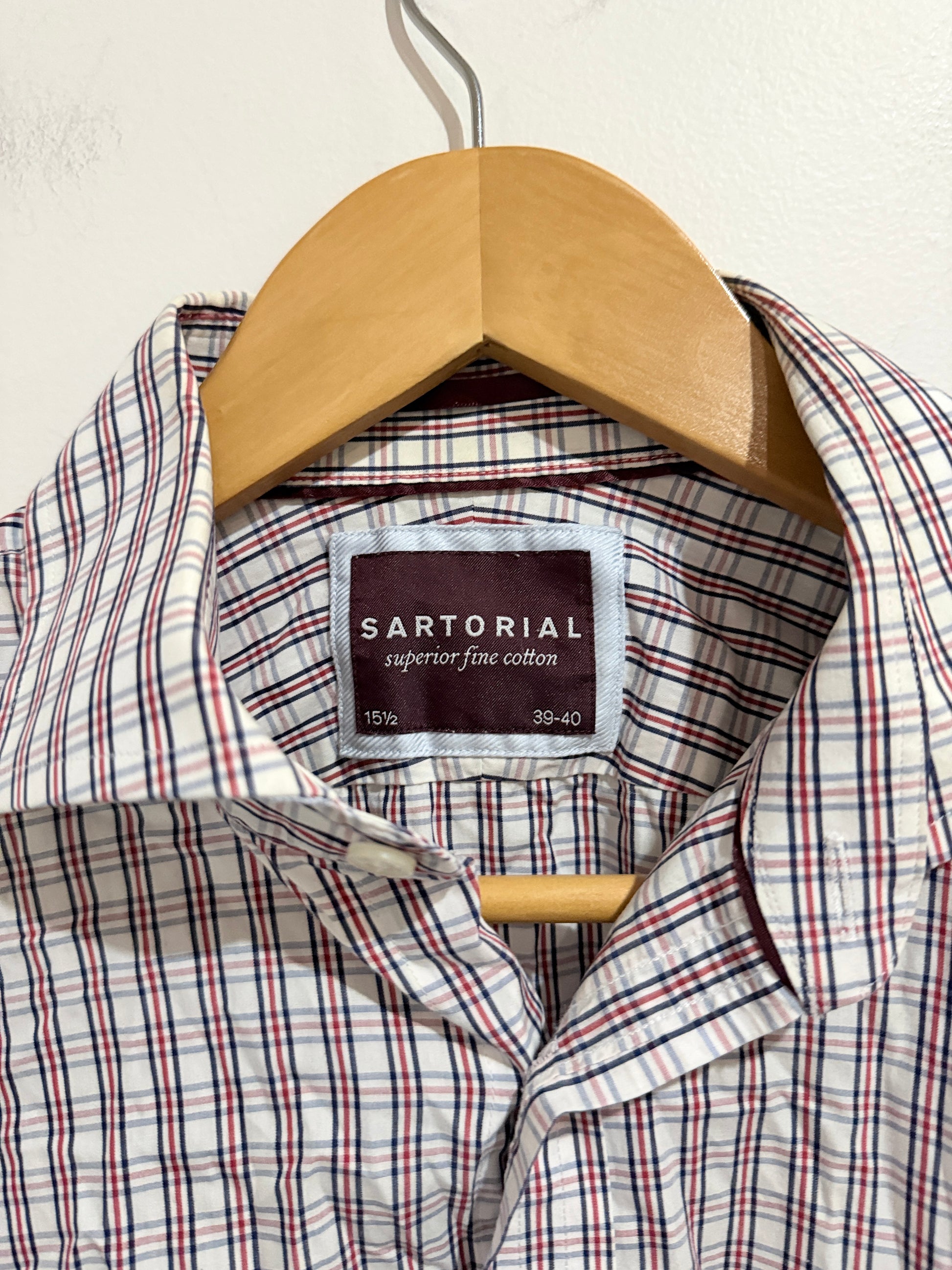 M & S Check Patterned Shirt Size 39-40