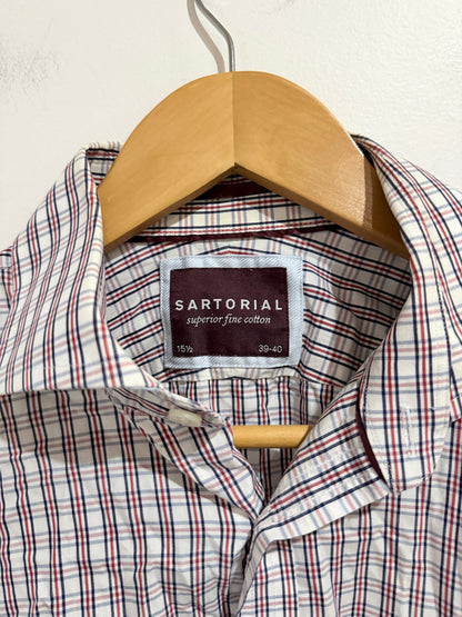 M & S Check Patterned Shirt Size 39-40