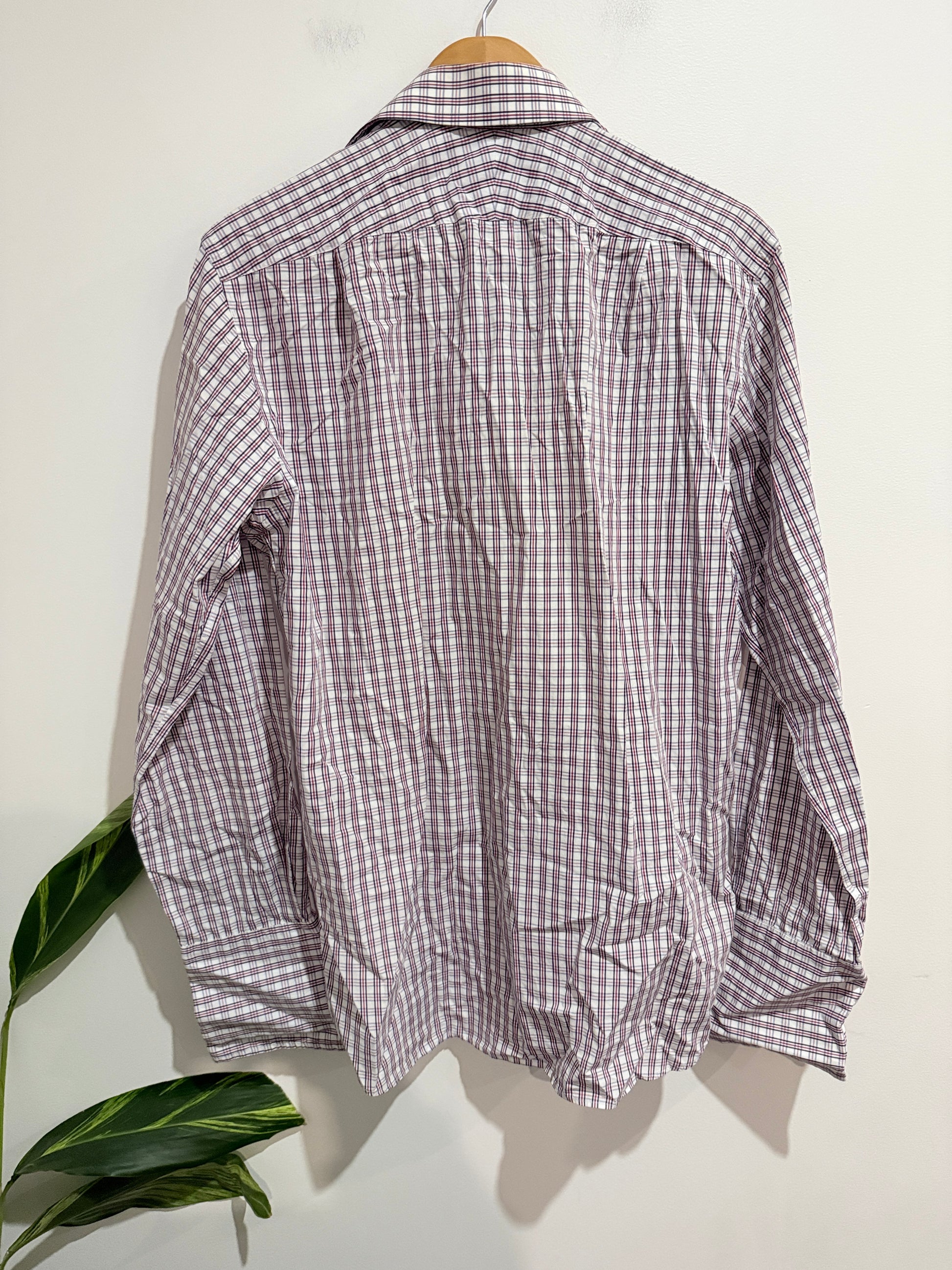 M & S Check Patterned Shirt Size 39-40