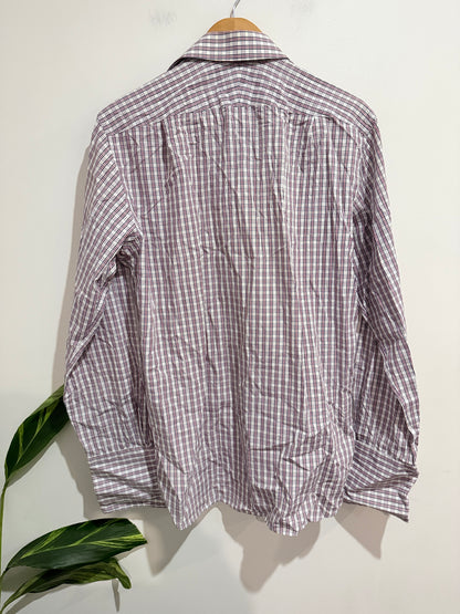 M & S Check Patterned Shirt Size 39-40