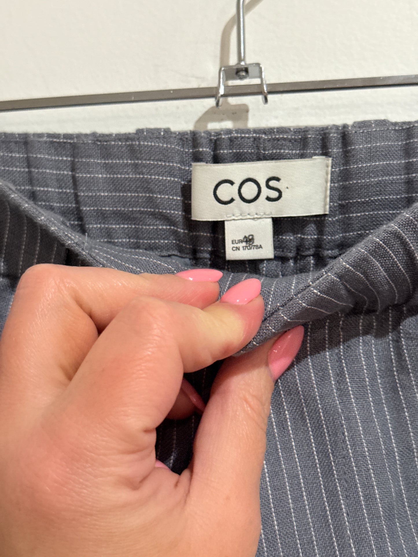 COS Striped Pull-on Trousers Size 48 | Waist 84cm
