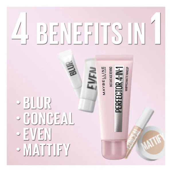 Maybelline Perfector 4-In-1 Whipped Matte Makeup 02 Light Medium 30ml