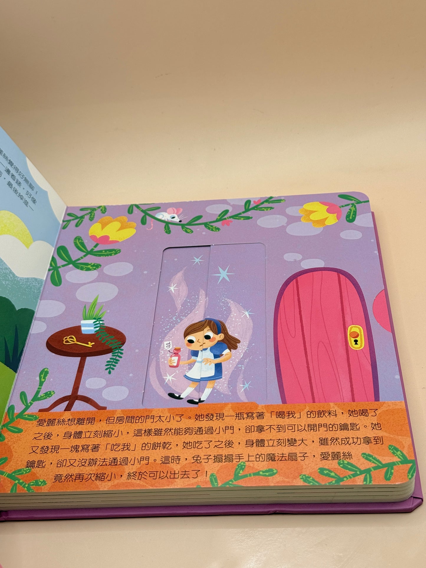 Alice in Wonderland by Mel Matthews (Language: Traditional Chinese) Sliding Picture Book