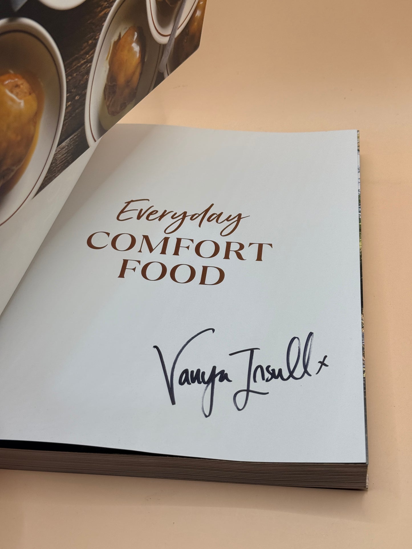 Everyday Comfort Food by Vanya Insull (signed)
