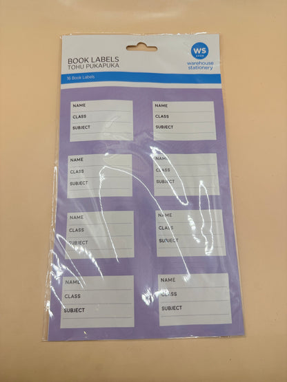 Book Labels by Warehouse Stationery