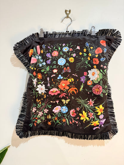 Floral Fringe Cushion Cover 45x45cm