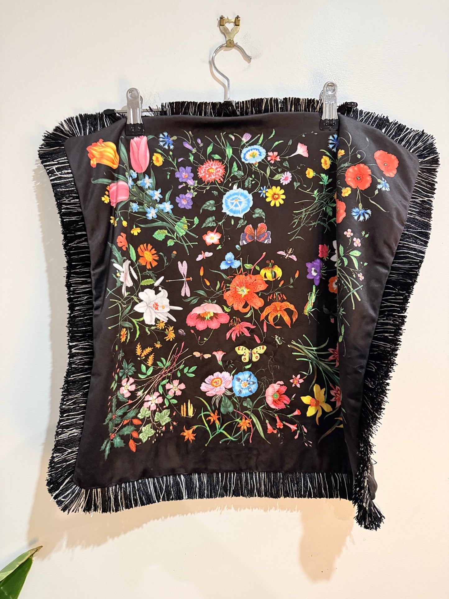 Floral Fringe Cushion Cover 45x45cm