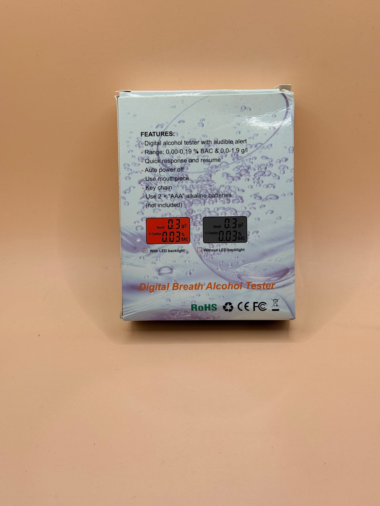Digital Breath Alcohol Tester AT68S