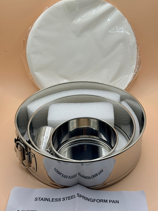 Stainless Steel Springform Cake Pan Set