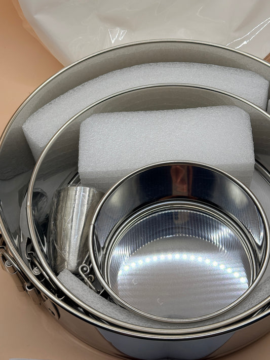 Stainless Steel Springform Cake Pan Set