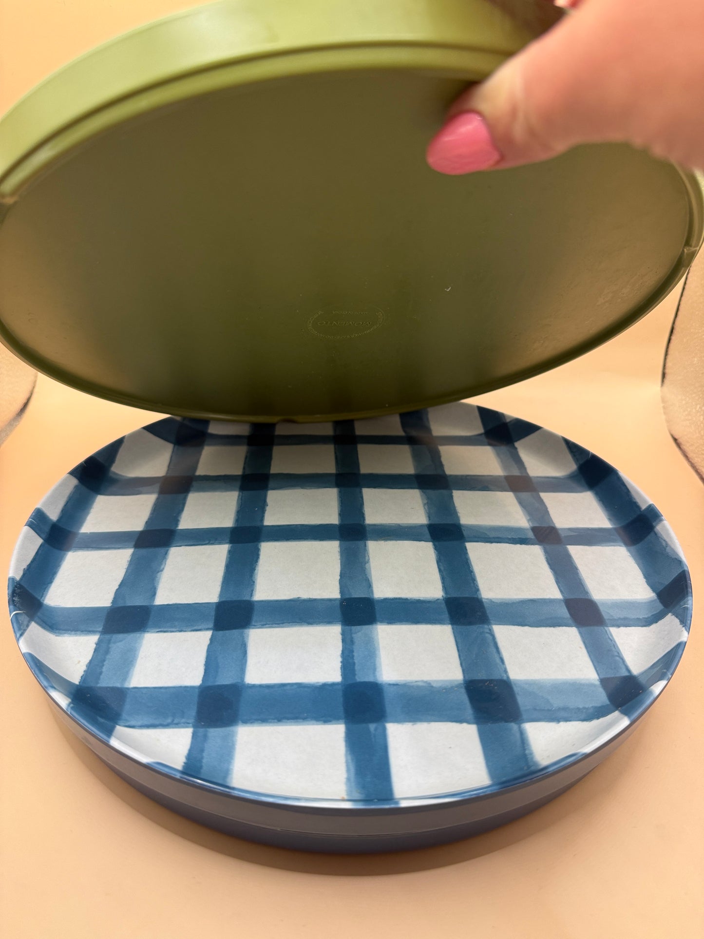 Momento Round Melamine Serving Plates Set of 4