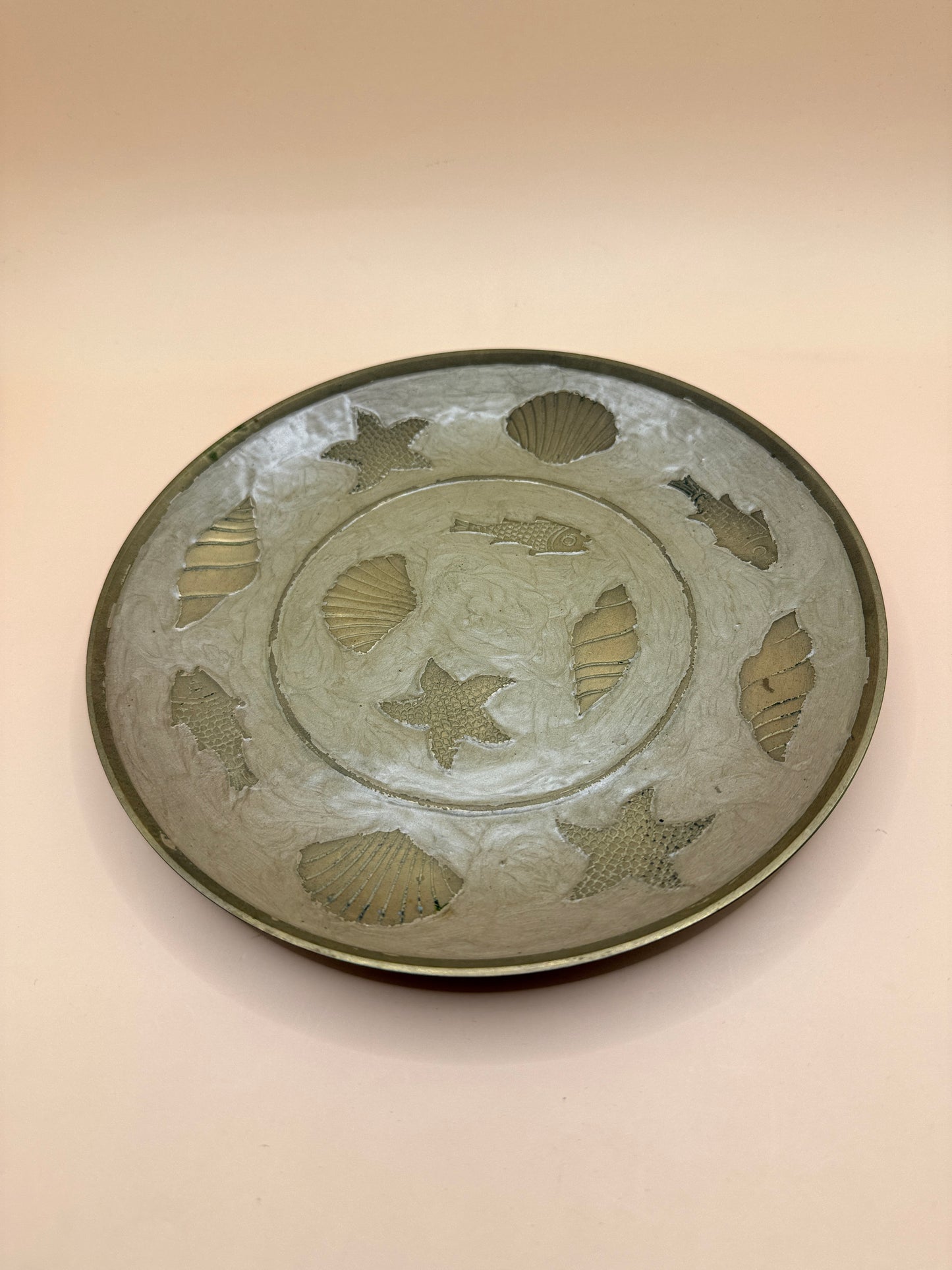 Coastal Seashell Decorative Display Plate