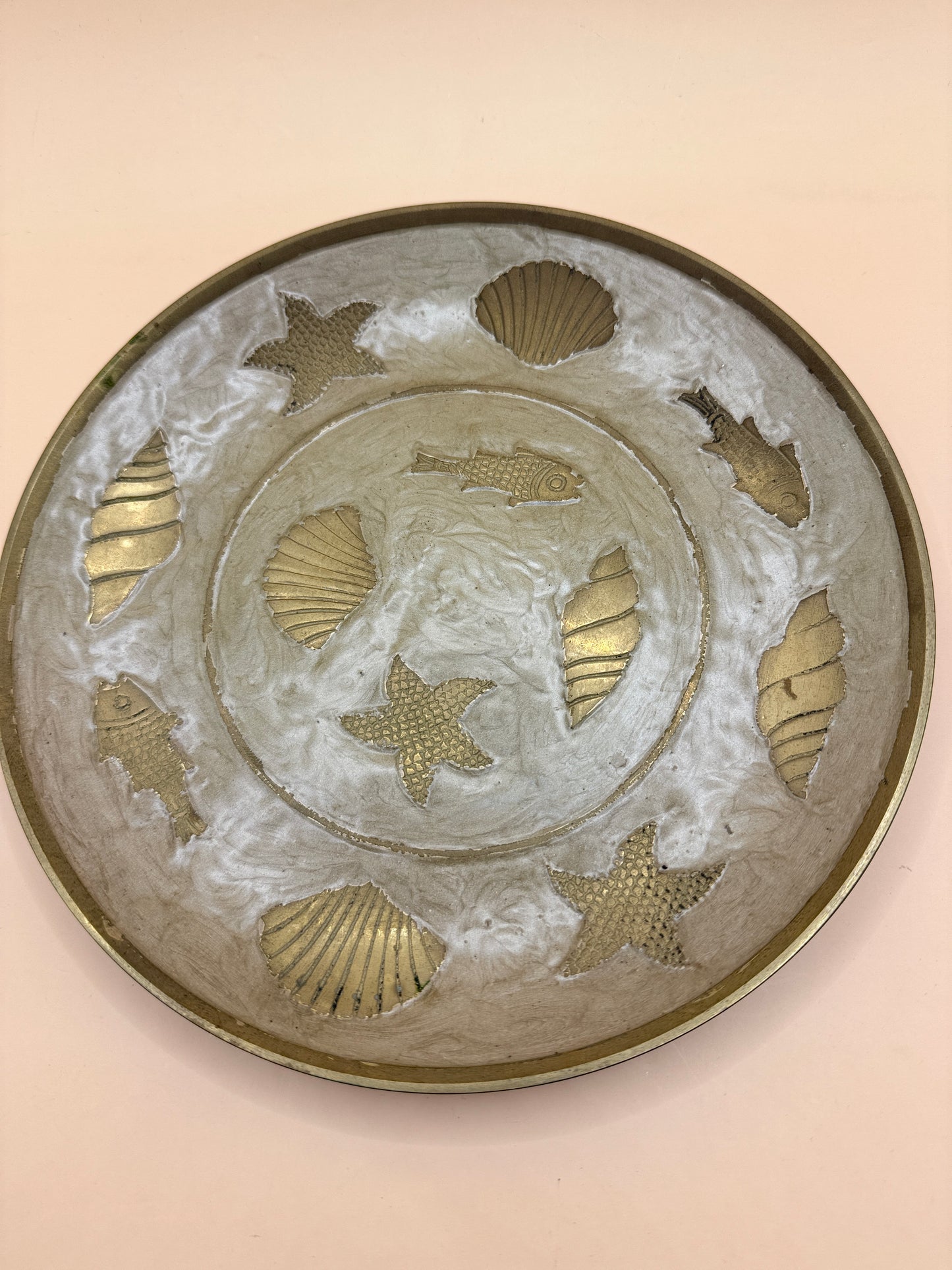 Coastal Seashell Decorative Display Plate