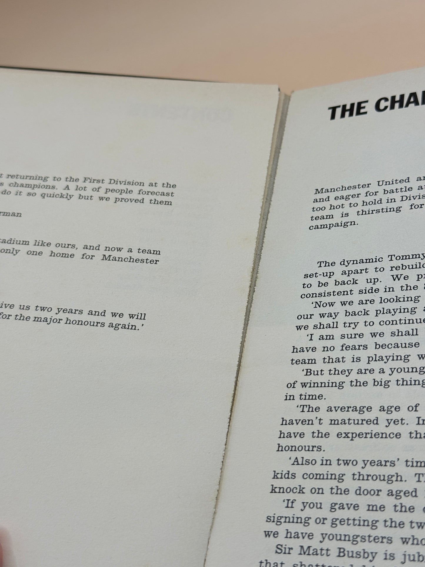 The Champion Manchester United Football Book No. 10 by David Meek