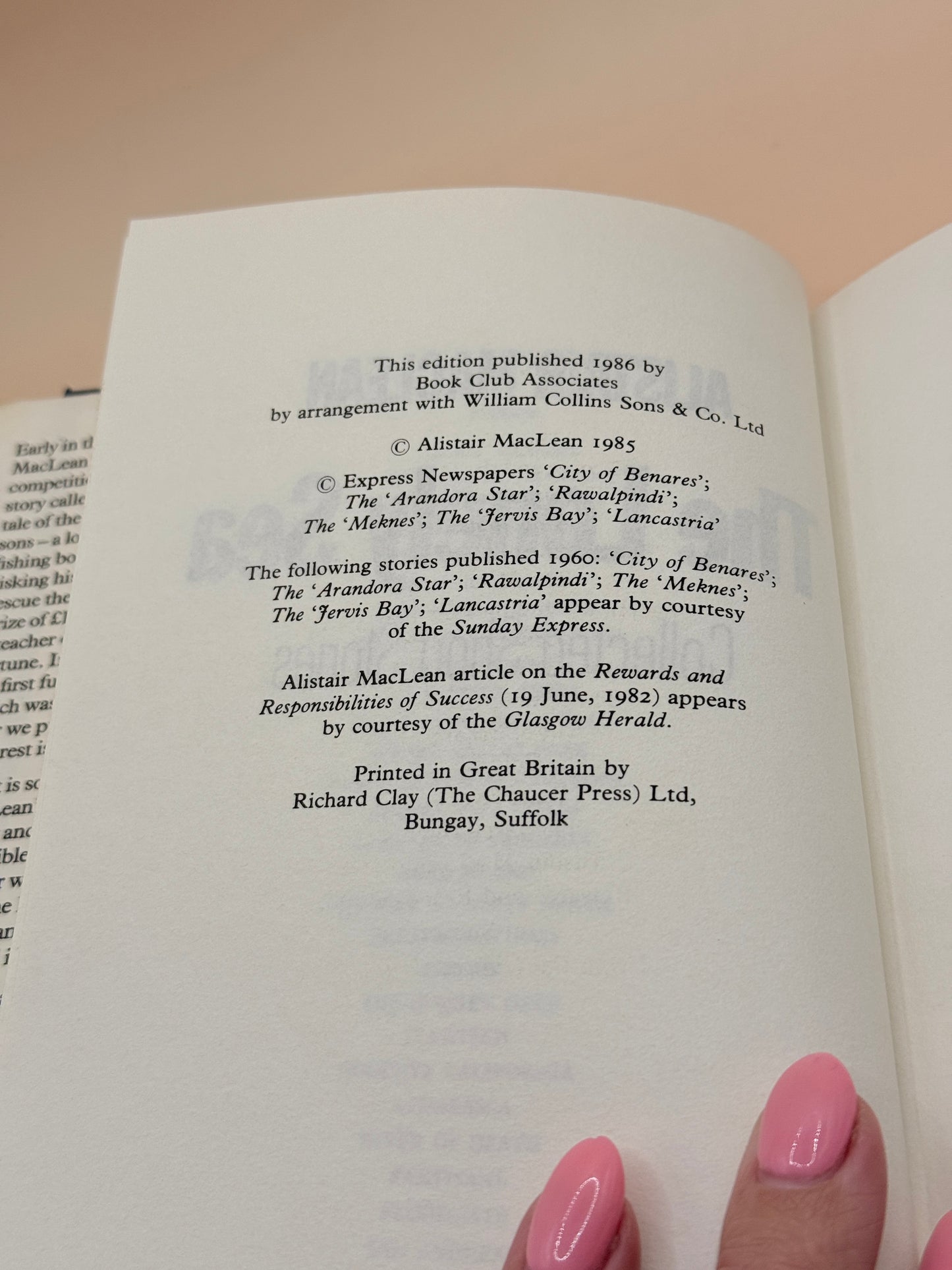 The Lonely Sea by Alistair MacLean 1986