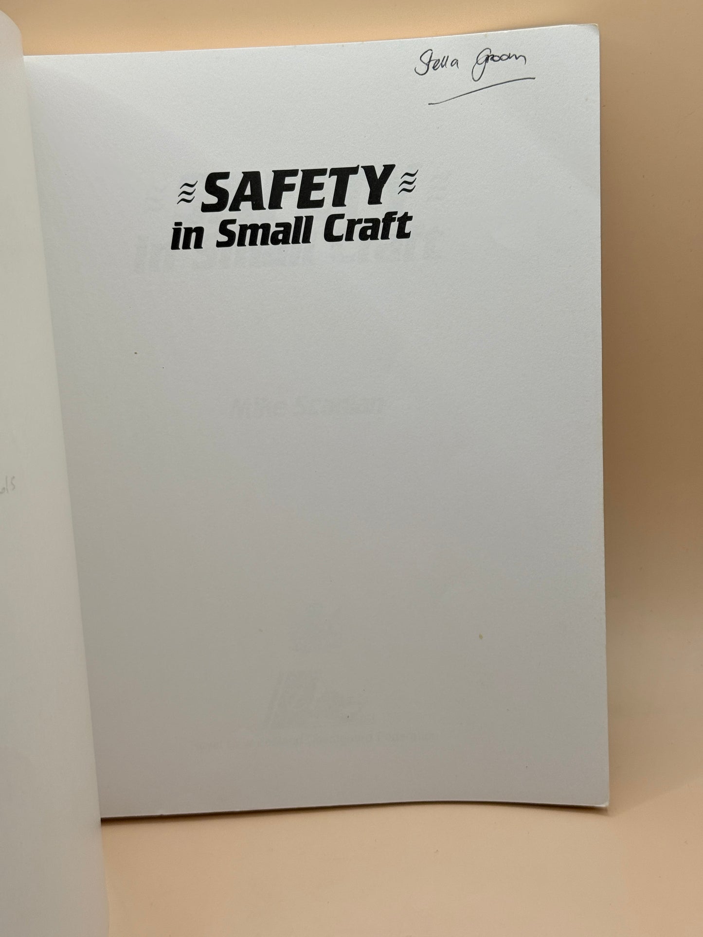 Safety in Small Craft by Mike Scanlan