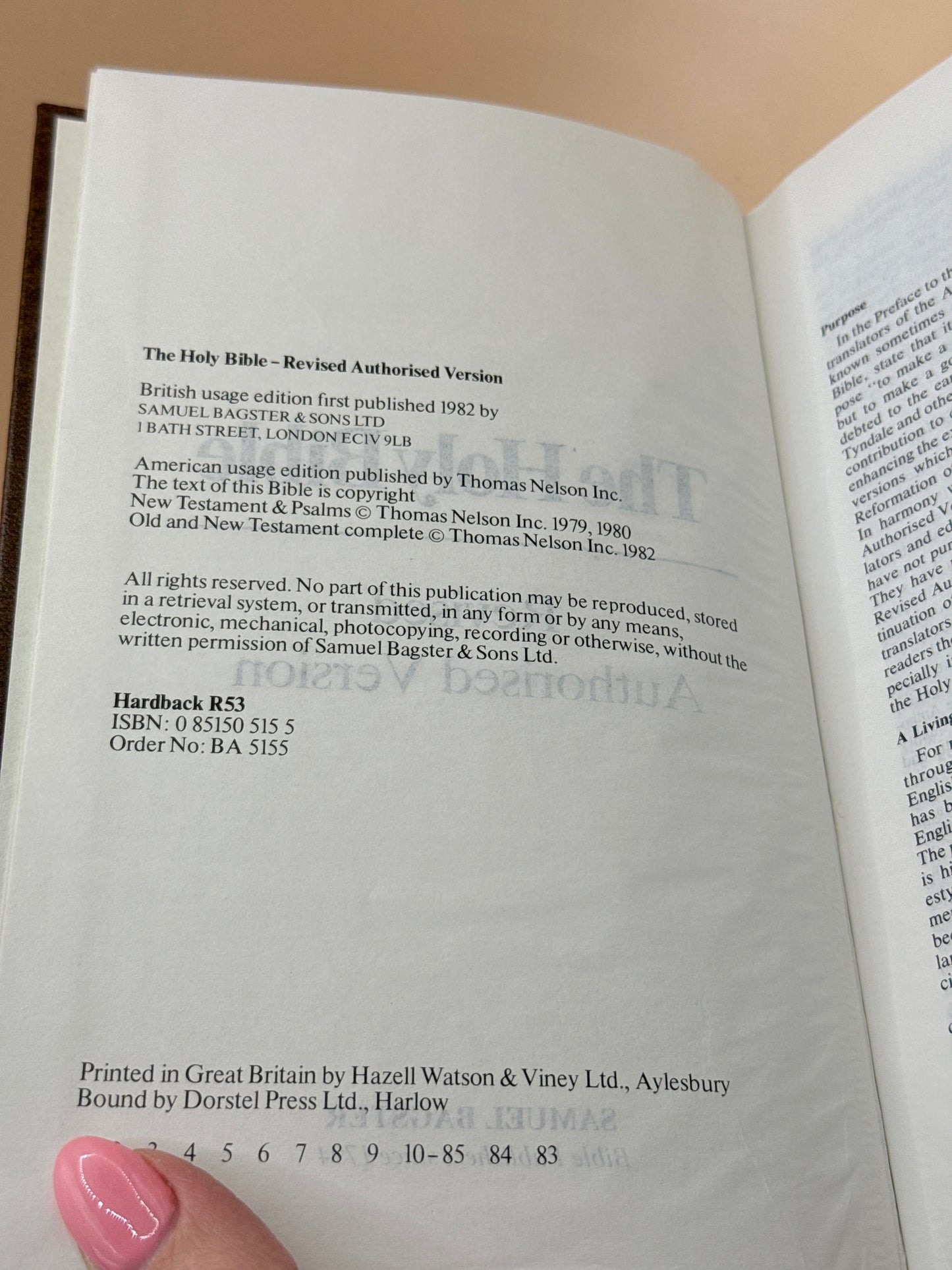 Holy Bible (Bagster Revised Authorised Version)
