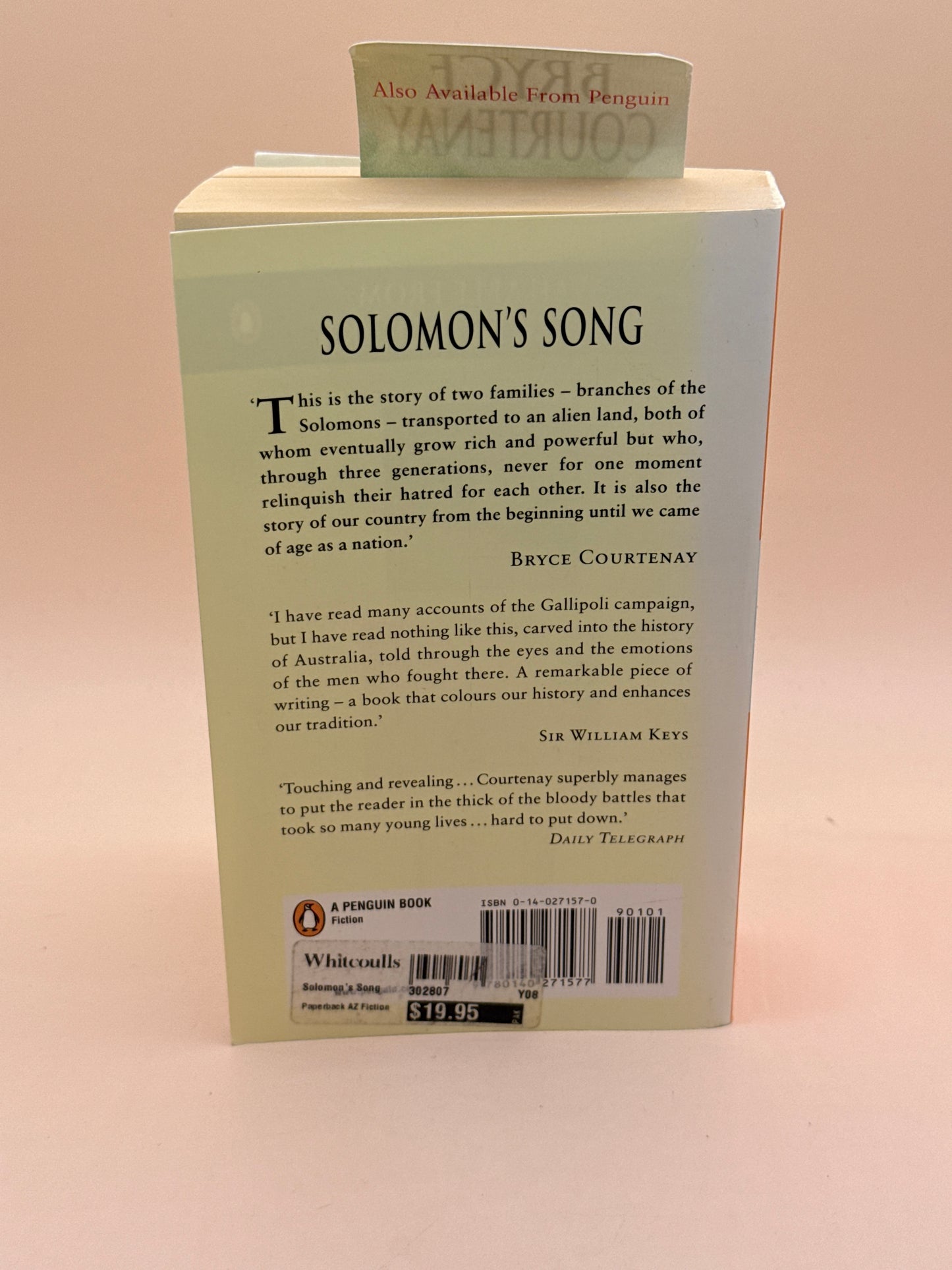 Solomon's Song by Bryce Courtenay
