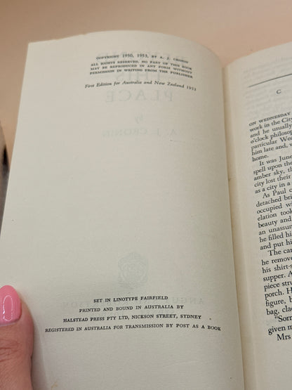 Beyond This Place by A. J. Cronin AU/NZ First Edition 1953