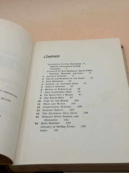 Duke Kahanamoku's World of Surfing 1968 FIRST EDITION HARDCOVER